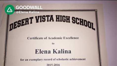 Elena Kalinas Post On Goodwall Ive Received Certificates Of