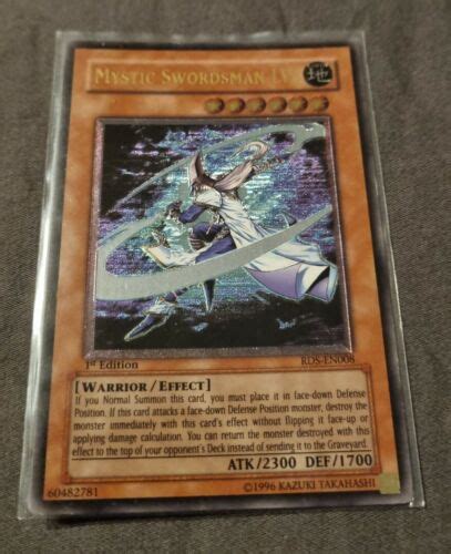 Yugioh Mystic Swordsman Lv6 1st Ed Ultimate Rare Rds En008 Mint