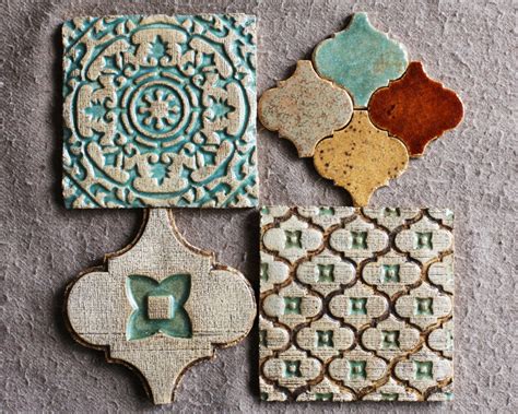 Moroccan Ceramic Tiles By Herbariumceramics On Etsy