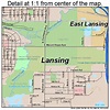 Lansing Michigan Street Map 2646000