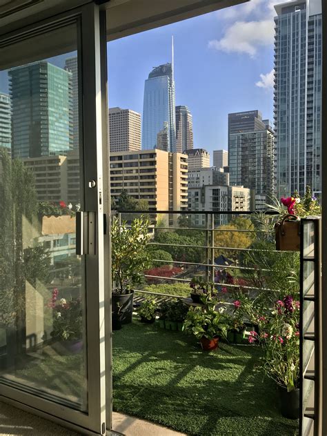 Urban Balcony Garden | City view apartment, Los angeles apartments, New
