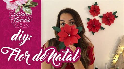 Como Fazer A Flor De Papel Para O Natal Youtube