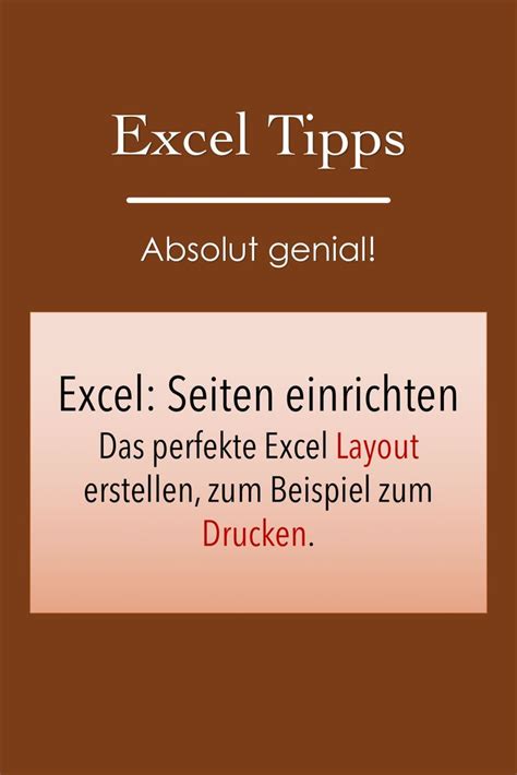 Das Perfekte Excel Layout Erstellen Zum Beispiel Zum Drucken Von Hot