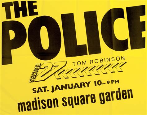 Lot Detail The Police 1981 Madison Square Garden Concert Original Poster