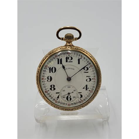 Sold Price Vintage Illinois Springfield Co Pocket Watch April 5