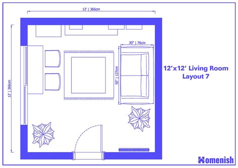 9 Great 12 X 12 Living Room Layouts And Floor Plans Homenish