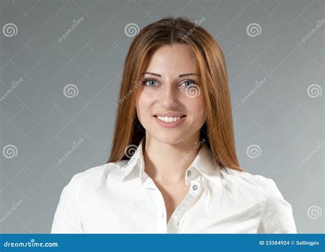 Sexy Happy Smiling Brown Haired Girl Stock Images Image 23384924