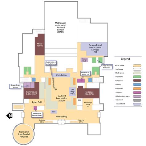 Knowledge Center Floor Maps University Libraries University Of