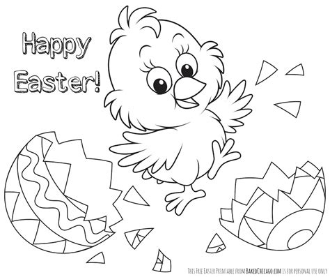 25 Pretty Picture Of Happy Easter Coloring Pages