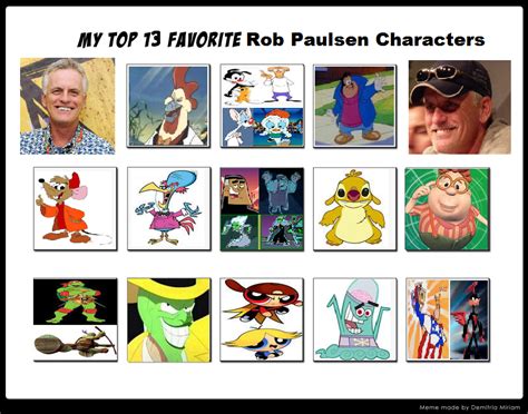 My Top 13 Favorite Rob Paulsen Characters By Bart Toons On Deviantart