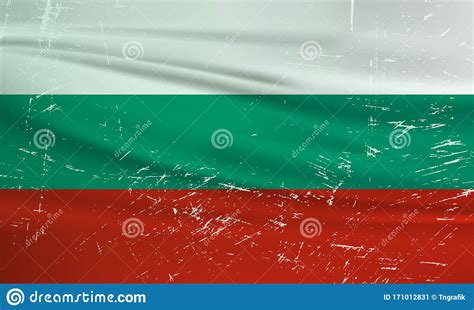 Bulgaria Flag Vector Set Bulgarian National Flags Stickers Collection