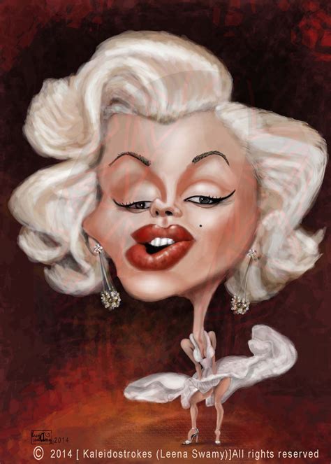 Marilyn Monroe Caricature Caricature Cartoon Art Cele Vrogue Co