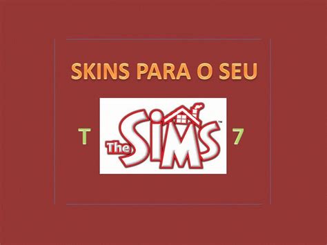 Como Criar Skins Para O The Sims 1 Youtube