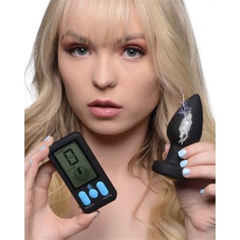 Zeus E Stim Pro Silicone Vibrating Anal Plug With Remote Control Sex Toys Adult Novelties