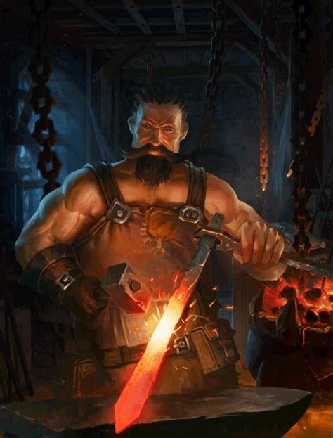 Blacksmith Heroic Fantasy Fantasy Male Fantasy Warrior Urban Fantasy