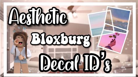 Aesthetic Decal ID S Bloxburg YouTube