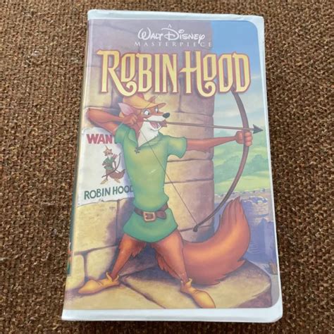 WALT DISNEY S ROBIN Hood Masterpiece Collection VHS Tape Clamshell