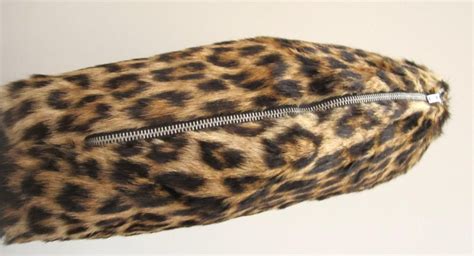 1940s 50s Leopard Print Muff Hand Bag Vintage For Sale At 1stdibs