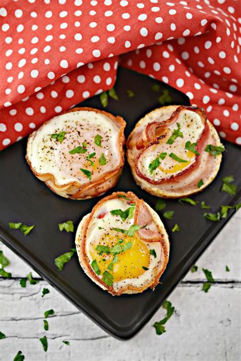 Keto Bacon And Egg Cups Low Carb Egg Wrap Muffins With Sausage Keto