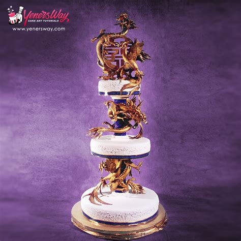 Use them in commercial designs under lifetime, perpetual & worldwide rights. Oriental Wedding Cake with a Dragon and Phoenix - Yeners Way