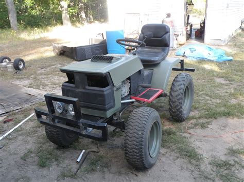 Lifted Lawn Mower