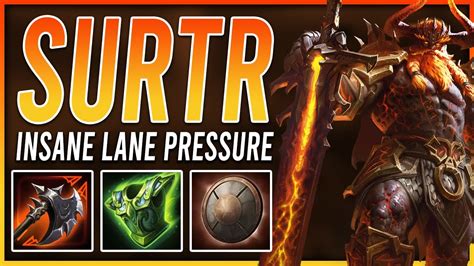 Surtr Has Insane Lane Pressure Solo Ranked Conquest Season X Smite