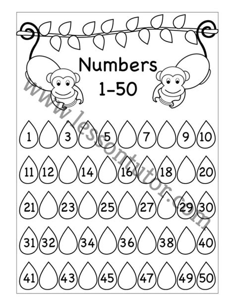 Missing Numbers 1 50 Worksheet Pin On Classroom Ideas