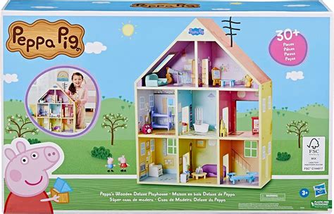 Peppa Pig Wooden Deluxe Playhouse A Mighty Girl
