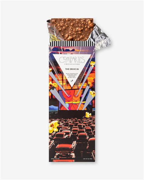 Caramelized Popcorn Chocolate Bar Milk Drive In By Compartes