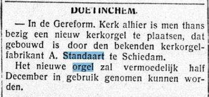 Menu zawiera szczegółowe zestawienie danego klubu, które pokazuje wiek, narodowość, okres trwania umowy i wartość rynkową każdego zawodnika. Standaart orgelbouw - Doetinchem, Gereformeerde kerk 1927