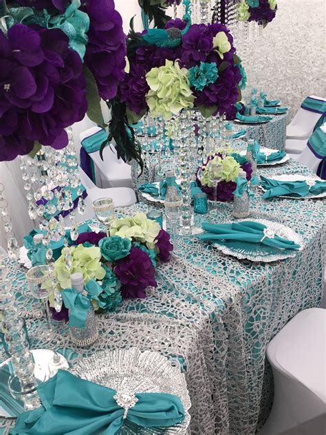 Teal And Purple Wedding Decorations Have The Finest Web Log Miniaturas