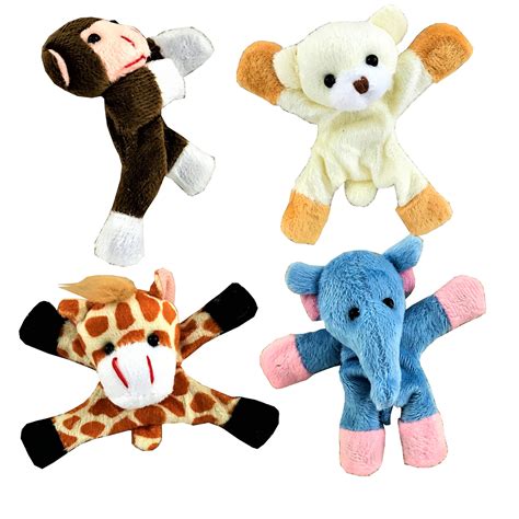 4 Refrigerator Magnets Wild Animals Monkey Bear Giraffe And