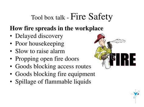 Ppt Tool Box Talk Fire Safety Powerpoint Presentation Free