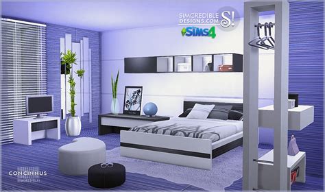 My Sims 4 Blog Concinnus Bedroom Set By Simcredible Designs