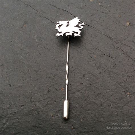 Welsh Dragon Tie Lapel Pin Etsy