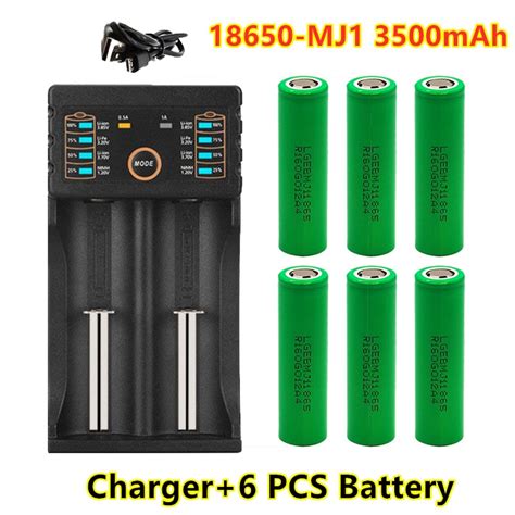 100 Original Mj1 37v 3500 Mah 18650 Lithium Rechargeable Battery For