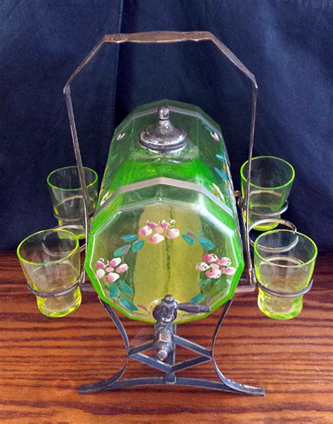 Victorian Vaseline Glass Whiskey Barrel Decanter Collectors Weekly