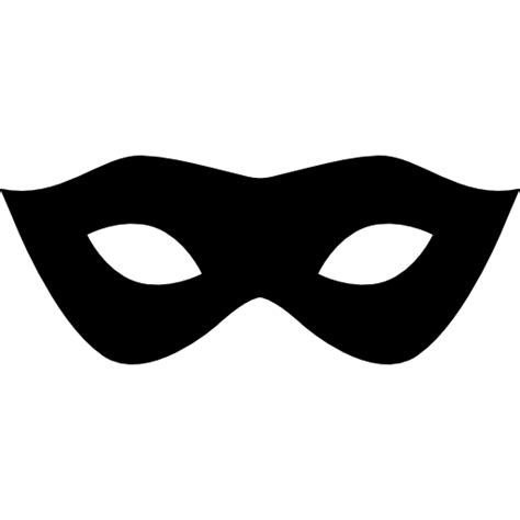 Carnival mask silhouette - Free shapes icons gambar png