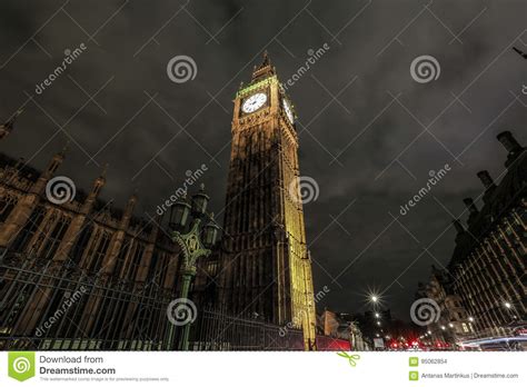 Big Ben At Night With A Light Trails Stock Photo Image Of Building