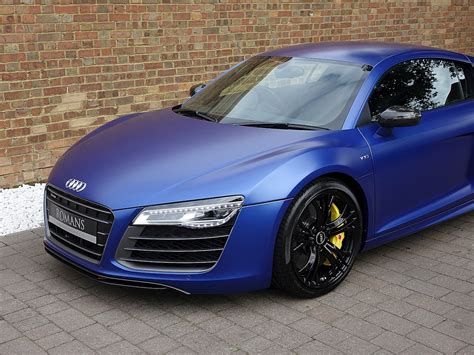 Every component and detail, right down to its tapered design and lighter rwd. 2015 Used Audi R8 V10 Plus | Matt Sepang Blue
