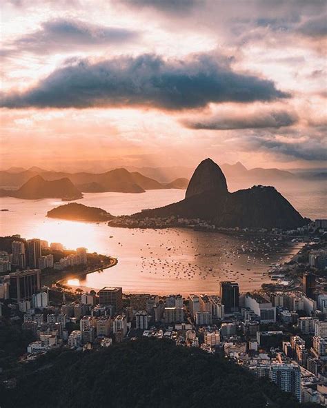 Sugarloaf Mountain Sits At The Mouth Of Guanabara Bay In Rio De Janeiro