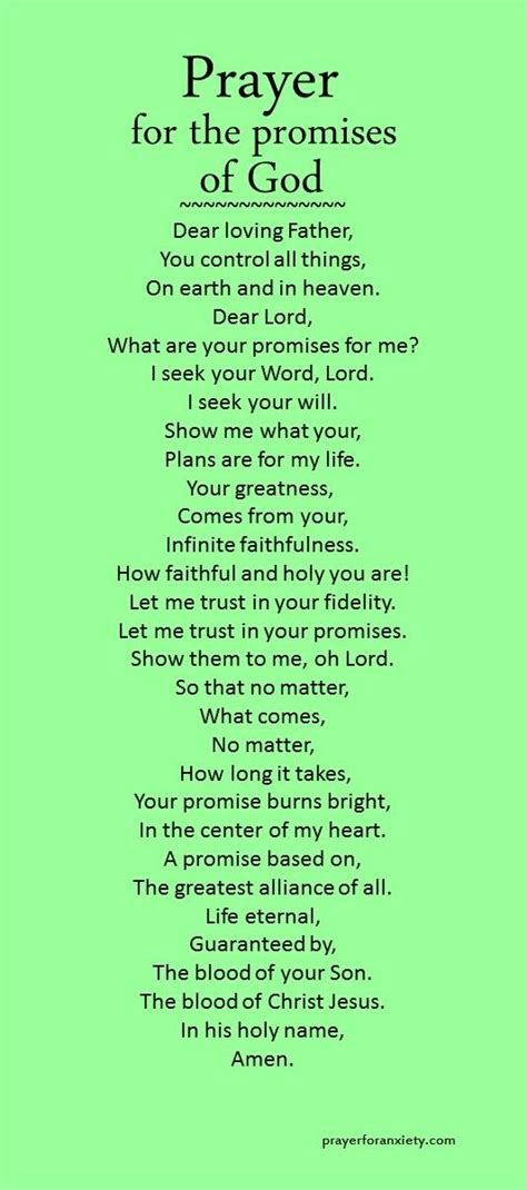 Prayer For The Promises Of God Prayers Prayer Scriptures Faith Prayer