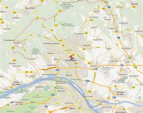 Wiesbaden Map And Wiesbaden Satellite Image