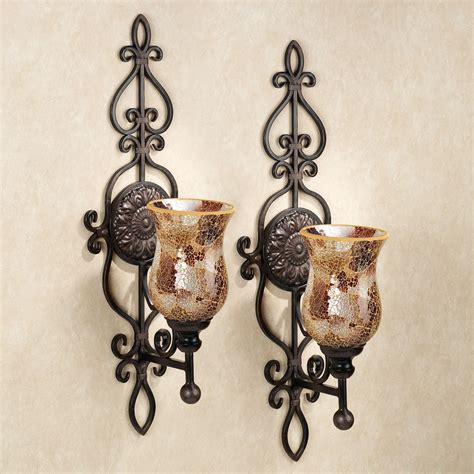 Rustic Wrought Iron Candle Wall Sconce Amazon Com Shelving Solution
