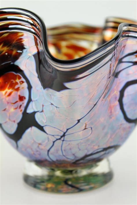 Hand Blown Art Glass Bowl Etsy Art Glass Bowl Glass Art Blown Glass Bowls