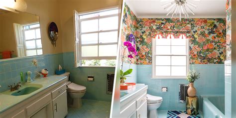 If you are thinking of refurbishing your bathroom, there are some things you will need to absorb to consideration. Bathroom makeover: Printed wallpaper makes colorful tile ...