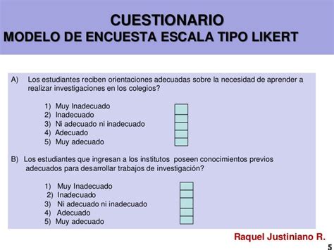 Ejemplo De Encuesta Con Escala Likert Nuevo Ejemplo