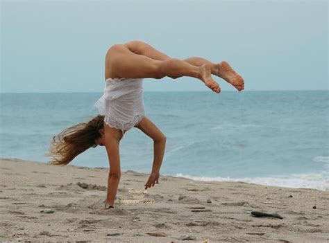 Half Nude Gymnast On Beach May Voyeur Web Hall My Xxx Hot Girl