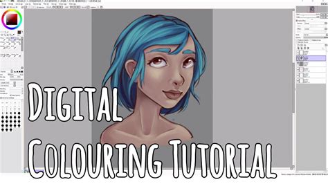 Paint Tool Sai Colouring Tutorial For Beginners Youtube