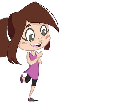 Excited Lady Cartoon